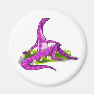 Iguanodon visar hennes naturliga skönhet. magnet