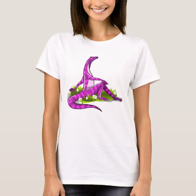 Iguanodon visar hennes naturliga skönhet. t shirt (Framsida)