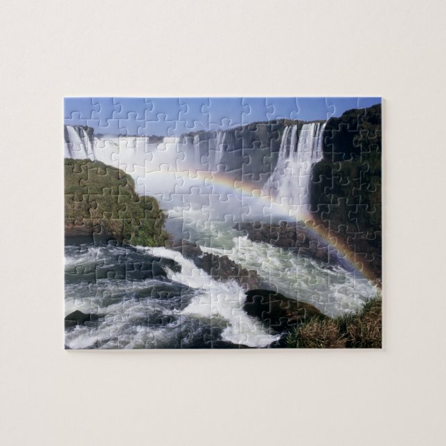 Iguassu Falls, Paraná, Brasilien. Flygbild Pussel (Horisontell)