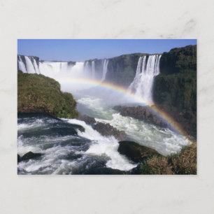 Iguassu Falls, Paraná, Brasilien. Flygbild Vykort