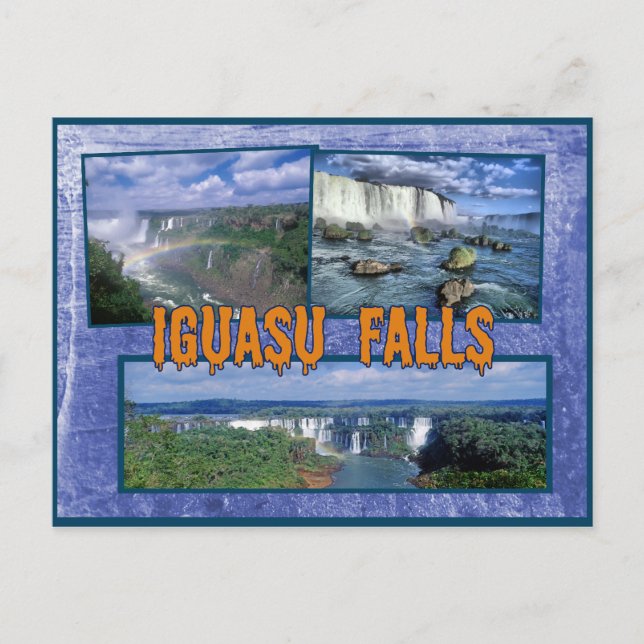 Iguasu faller Brasilien Vykort (Framsida)