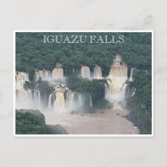 iguazu cataratas brazil vykort (Framsida)