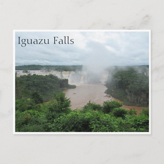 iguazu fall spray vykort (Framsida)