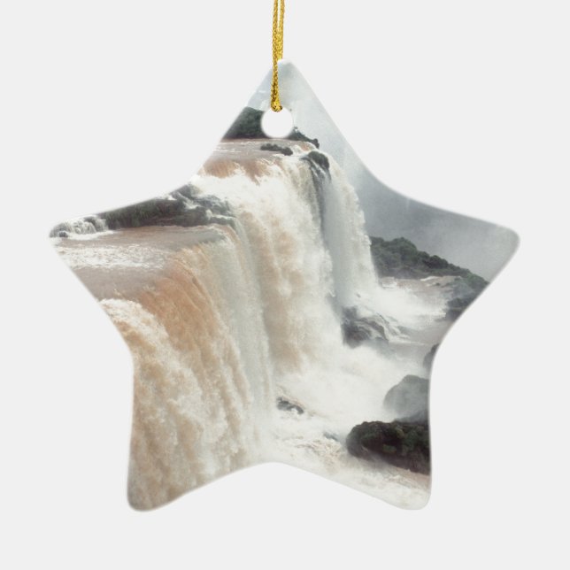 iguazu faller brasiliansk julgransprydnad keramik (Framsidan)