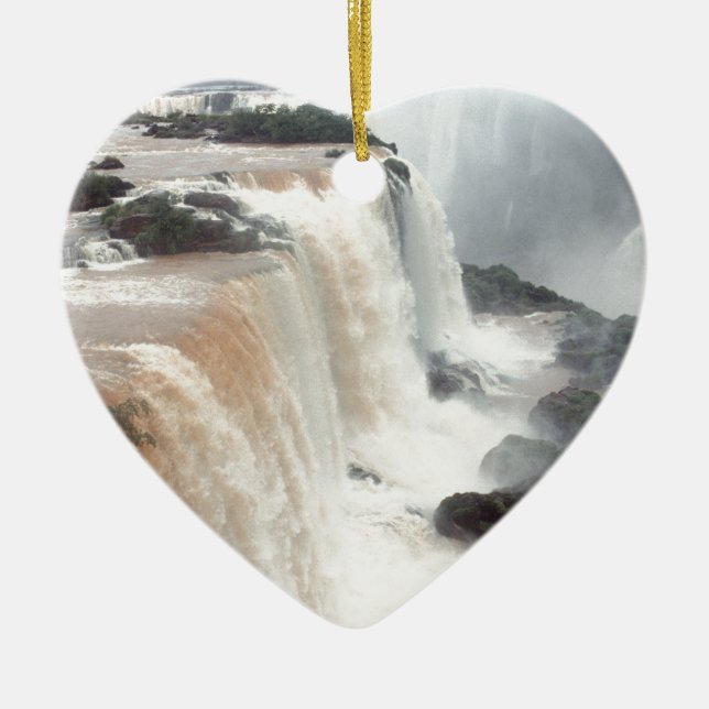 iguazu faller brasiliansk julgransprydnad keramik (Framsidan)