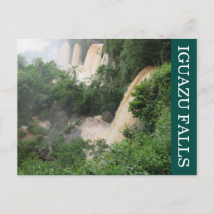 iguazu faller djungel vykort