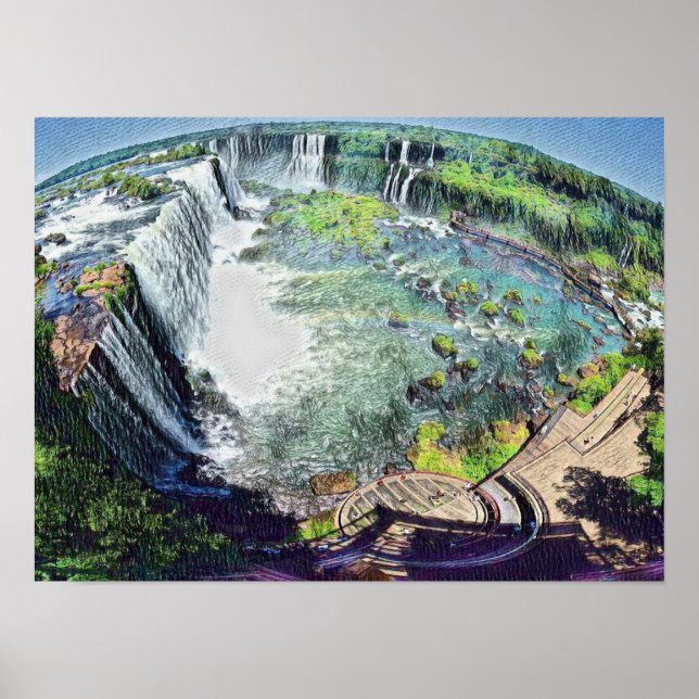 Iguazu Falls Argentina Poster (Framsidan)