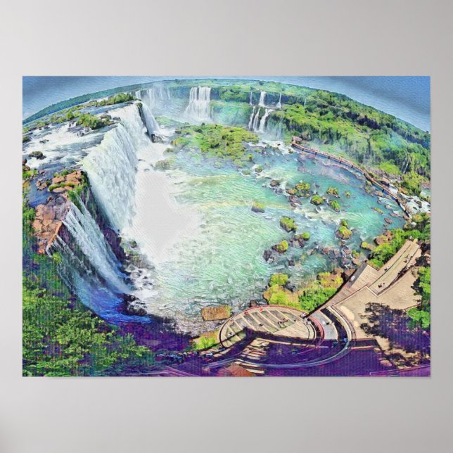 Iguazu Falls Argentina Poster (Framsidan)