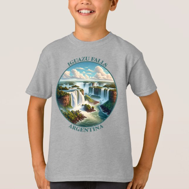 Iguazu Falls Argentina T Shirt (Framsida)