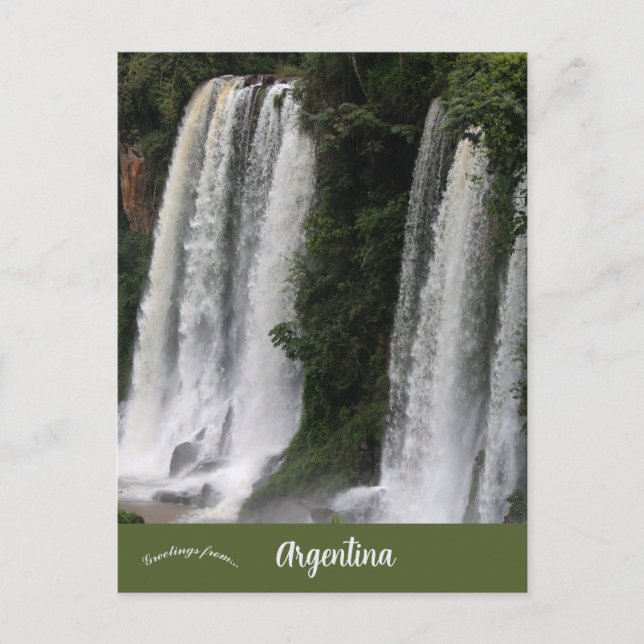 Iguazu Falls Argentina  Vykort (Framsida)