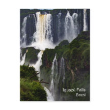 Iguazú Falls Brazil Waterfall Travel Postkort