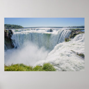 Iguazu Falls djävulen hals, Argentina Poster
