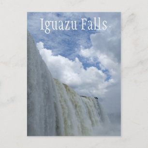 Iguazu Falls, Iguazu River, Argentina, Brasilien Vykort
