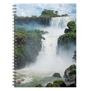 Iguazu Falls Omgiven Av Djungel Anteckningsbok