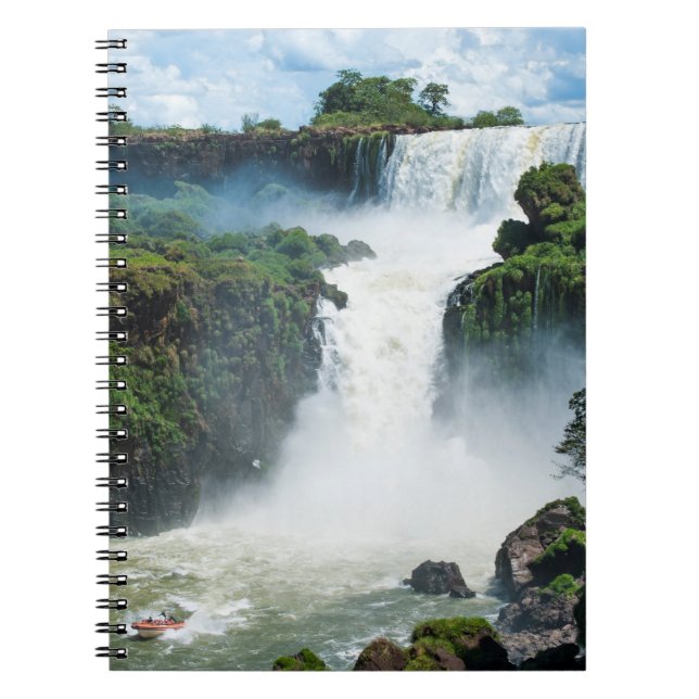 Iguazu Falls Omgiven Av Djungel Anteckningsbok (Framsidan)