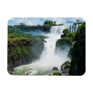 Iguazu Falls Omgiven Av Djungel Magnet