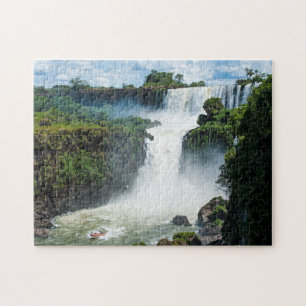 Iguazu Falls Omgiven Av Djungel Pussel