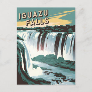 Iguazu Falls Vintage Vykort