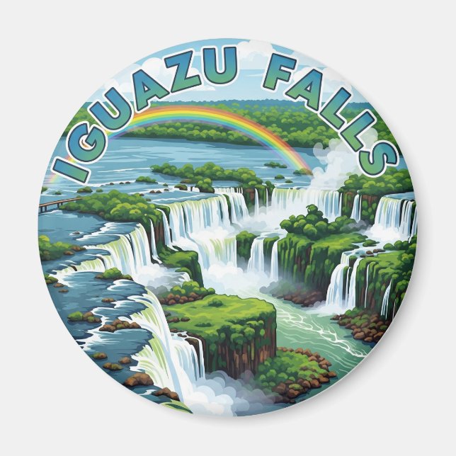 Iguazu nationalpark Argentina Brasilien Magnet (Framsidan)