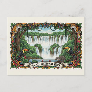 Iguazu nationalpark Argentina Vykort