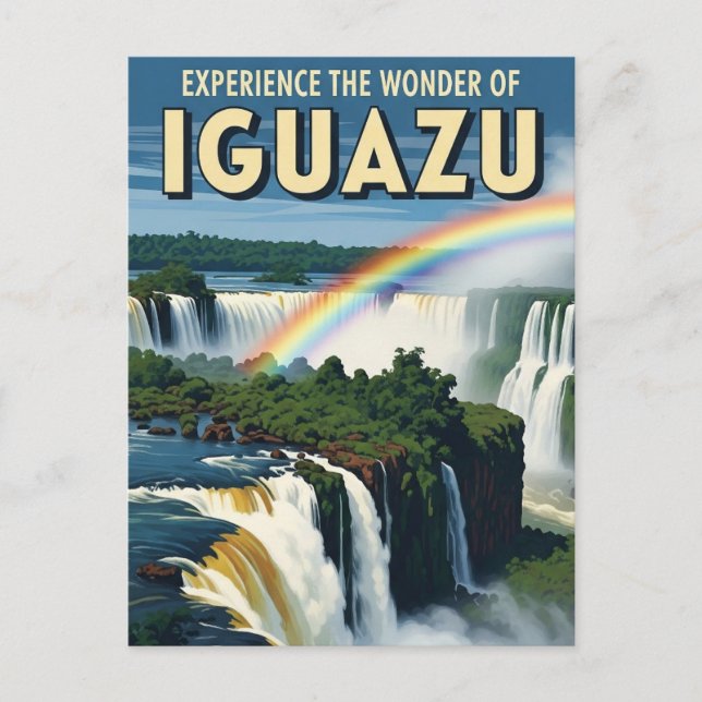 Iguazú nationalpark Argentina Vykort (Framsida)