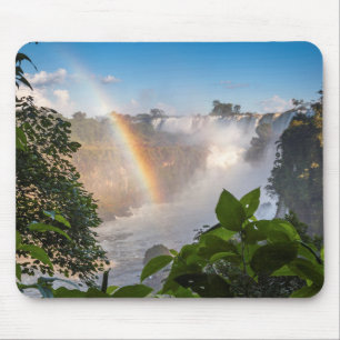 Iguazú vattenfall med regnbågen, Argentina Musmatta