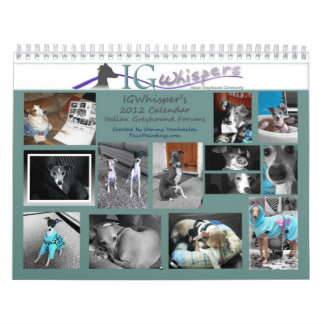 IGWhisperss 2012 italienska vinthundkalender Kalender