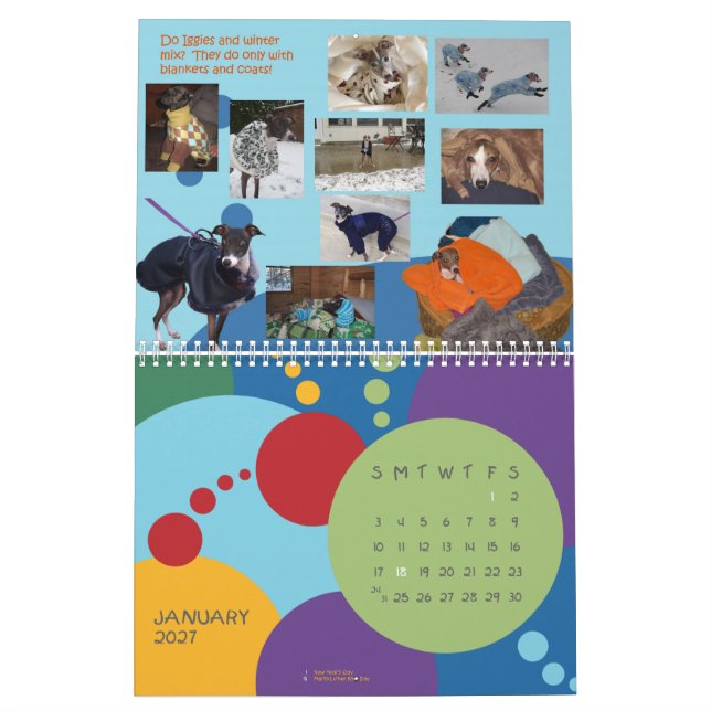 IGWhisperss 2013 italienska vinthundkalender 2013 Kalender (Jan 2027)