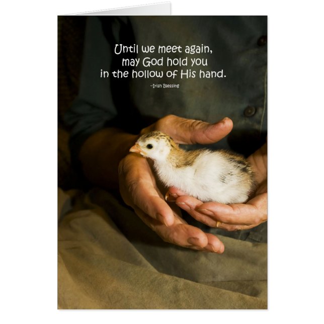 "Ihålig hand"-kort Hälsningskort (Framsidan)