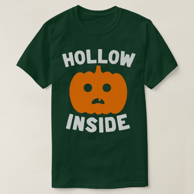 Ihålig insida Funny Halloween Pumpkin JackoLantern T Shirt (Design framsida)