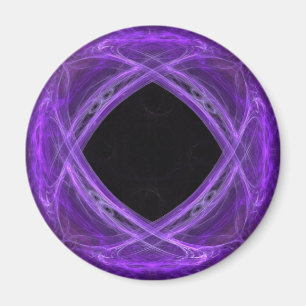 Ihålig Lila Swirls Magnet