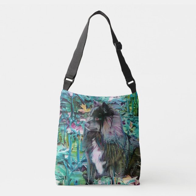 IHANA Finsk Lapphund Lappy tote eller kor Axelväska (Framsida)