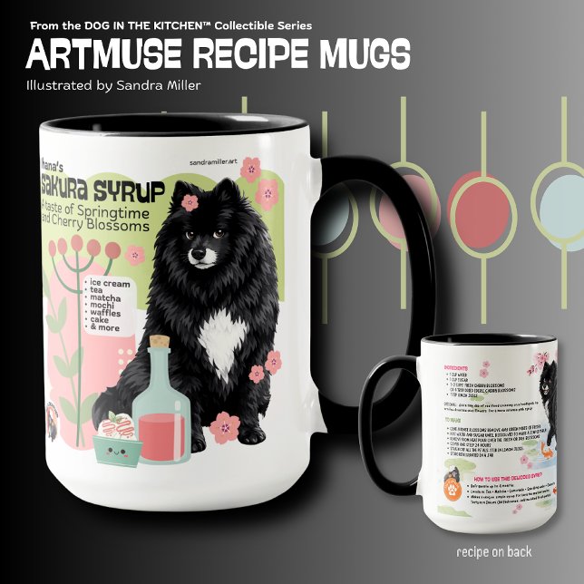 IHANA'S SAKURA-SIRUP Chow Art Muse-recept  Mugg (Skapare uppladdad)