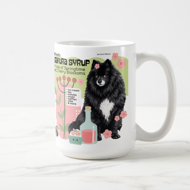 IHANA'S SAKURA SYRUP Chow Art Muse Recept Kaffemugg (Höger)