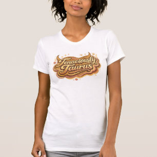 Ihärdigt Oxen Jordtecken Zodiak Retro Astro T Shirt