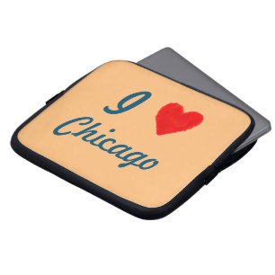 IHEART Chicago Laptop Fodral