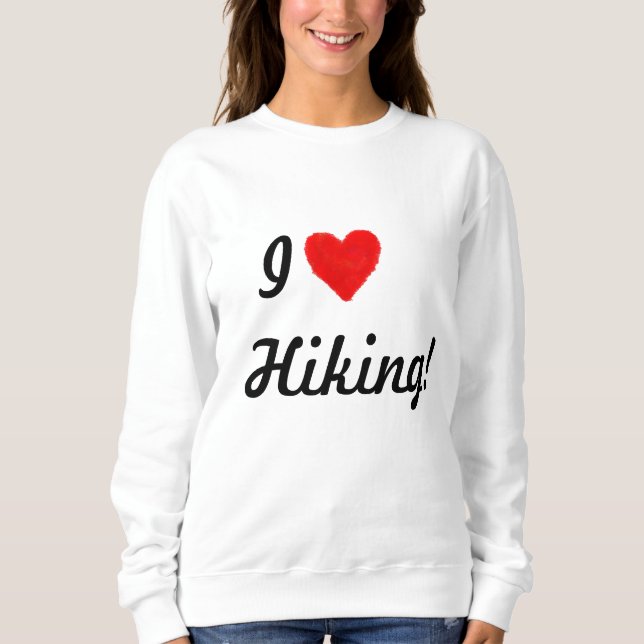 IHEART Hiking T Shirt (Framsida)
