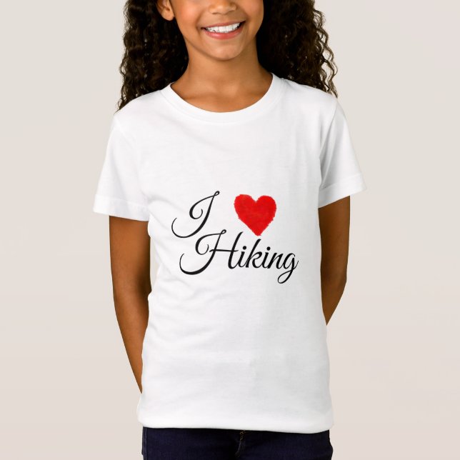IHEART Hiking T Shirt (Framsida)