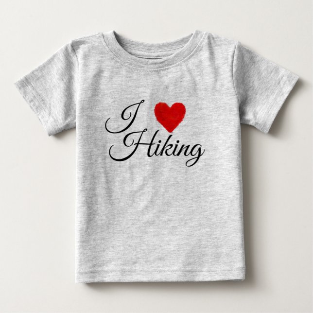 IHEART Hiking T Shirt (Framsida)
