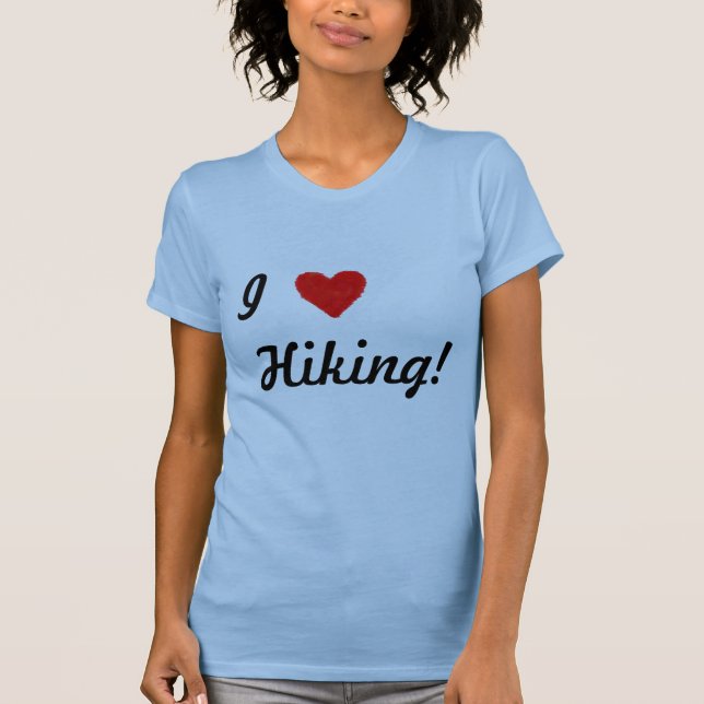 IHEART Hiking T Shirt (Framsida)