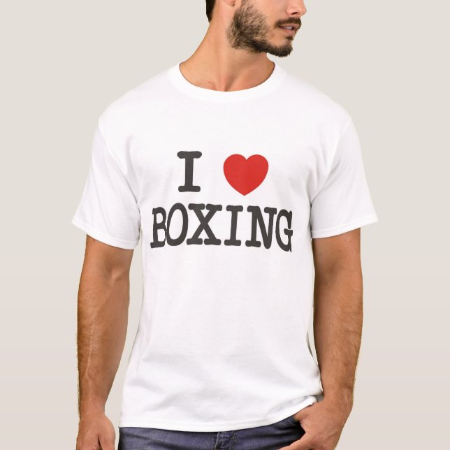 IheartBoxing T Shirt (Framsida)