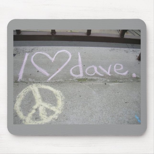 iheartdavemousepad musmatta (Framsidan)