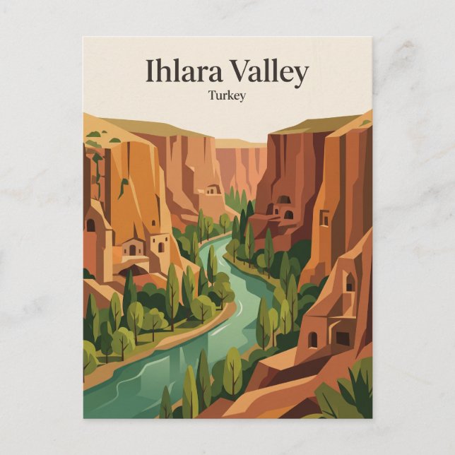 Ihlara Valley Turkiet Vykort (Framsida)