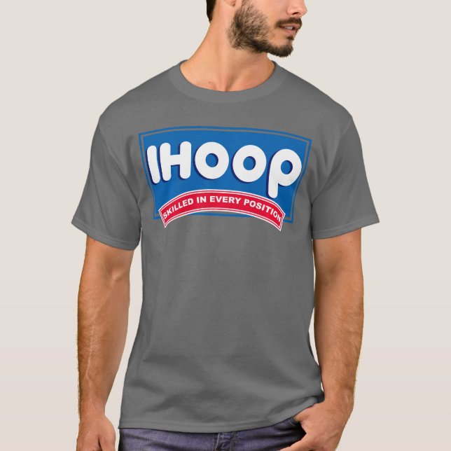 iHoop Skilled in Every Position Basketball Pullove T Shirt (Framsida)