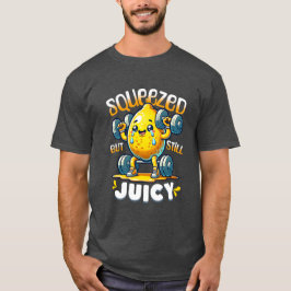 Ihoppressad Men Fortfarande Saftig Citron Fitness T Shirt