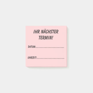 Ihr nächster Termin! Post-it Block