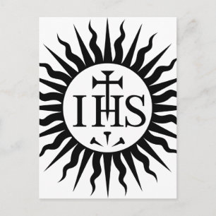 IHS Jesus sol Vykort