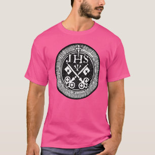 Ihs Kor Christogram Jesus symbol Traditional Cat T Shirt