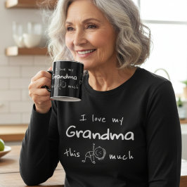 II Love my Grandma Typography Named Graphic T Shirt