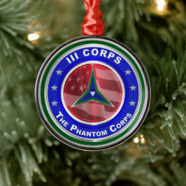 III Corps Julminne Julgransprydnad Metall